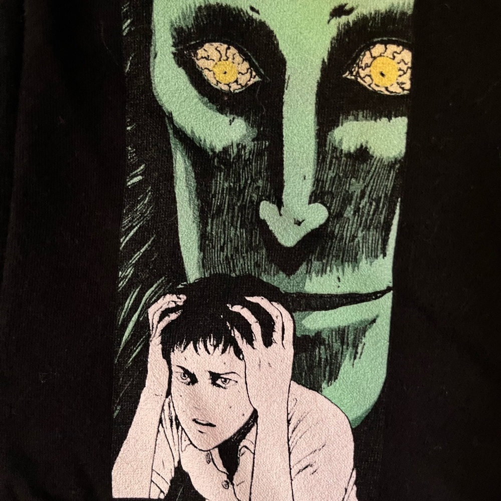 Junji ito horror zip up hoodie